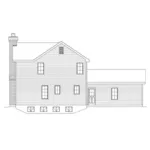 Traditional House Plan Right Elevation - Diana Jane Country Farmhouse 058D-0188 - Search House Plans and More