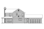 Traditional House Plan Right Elevation - Turin Country Home 058D-0189 - Shop House Plans and More