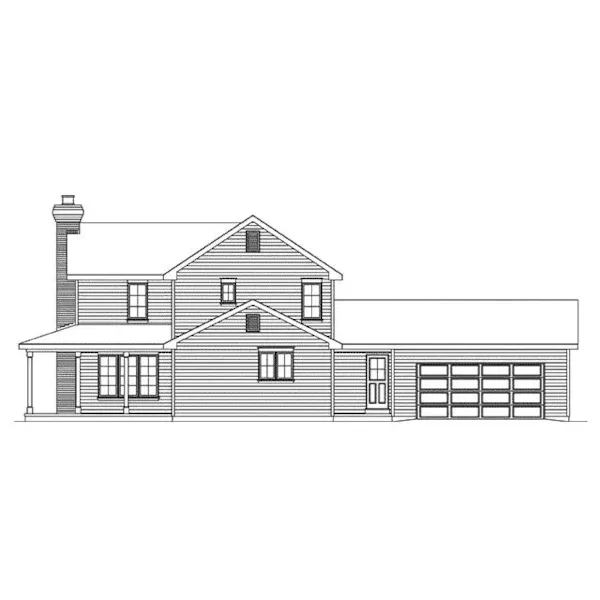 Country House Plan Right Elevation - Turin Country Home 058D-0189 - Shop House Plans and More