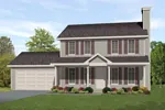 Country House Plan Front of Home - Foxshire Traditional Home 058D-0190 - Search House Plans and More