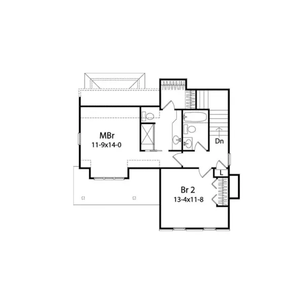 Traditional House Plan Second Floor - Pullman Traditional Home 058D-0191 - Shop House Plans and More