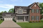 Traditional House Plan Front of Home - Pullman Traditional Home 058D-0191 - Shop House Plans and More