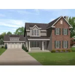 Traditional House Plan Front of Home - Pullman Traditional Home 058D-0191 - Shop House Plans and More