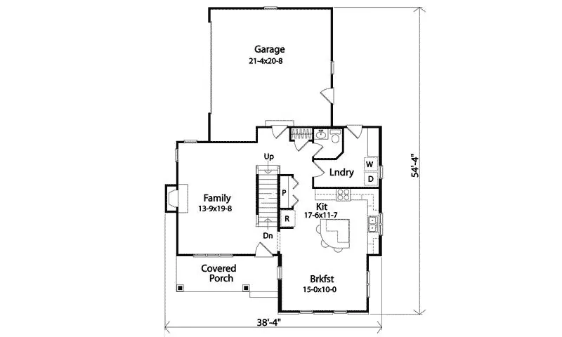 Country House Plan First Floor - Blachette Traditional Home 058D-0192 - Search House Plans and More