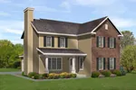 Country House Plan Front of Home - Blachette Traditional Home 058D-0192 - Search House Plans and More