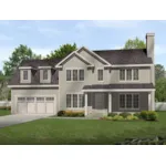 Country House Plan Front of Home - Cochrane Traditional Home 058D-0193 - Search House Plans and More