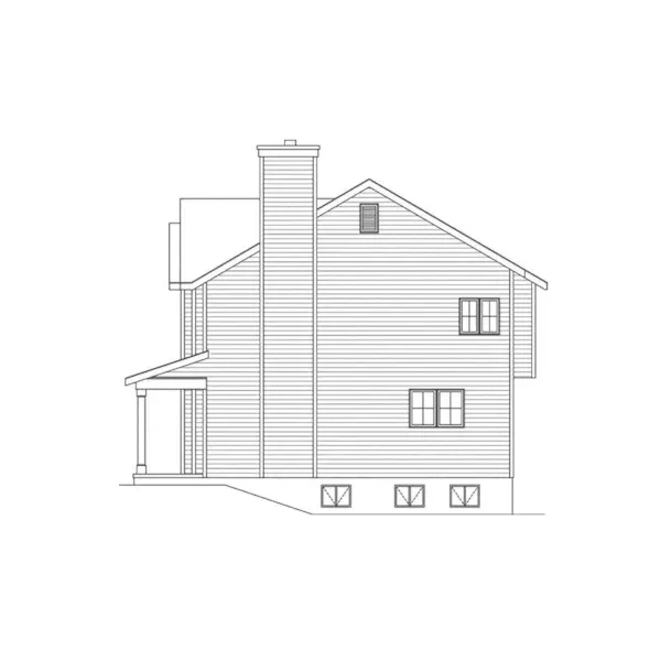 Country House Plan Right Elevation - Cochrane Traditional Home 058D-0193 - Search House Plans and More