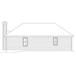 Traditional House Plan Rear Elevation - Ranchester Ranch Home 058D-0194 - Shop House Plans and More