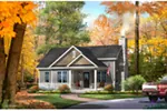 Arts & Crafts House Plan Front of House 058D-0195