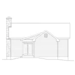 Craftsman House Plan Rear Elevation - Mill River Cottage Home 058D-0195 - Shop House Plans and More