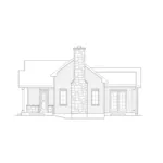 Craftsman House Plan Right Elevation - Mill River Cottage Home 058D-0195 - Shop House Plans and More