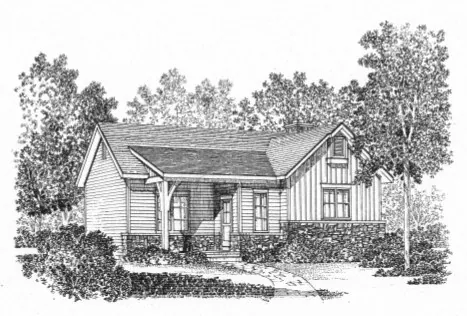 Cabin & Cottage House Plan Front Image of House - Sawyer Hill Cottage Home 058D-0196 - Shop House Plans and More