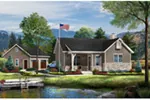 Country House Plan Front of House 058D-0196