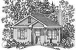 Craftsman House Plan Front Image of House - Everett Creek Country Cottage 058D-0198 - Search House Plans and More