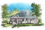 Rustic House Plan Front Image - Harlow Creek Country Cottage 058D-0199 - Search House Plans and More