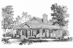Rustic House Plan Front Image of House - Harlow Creek Country Cottage 058D-0199 - Search House Plans and More