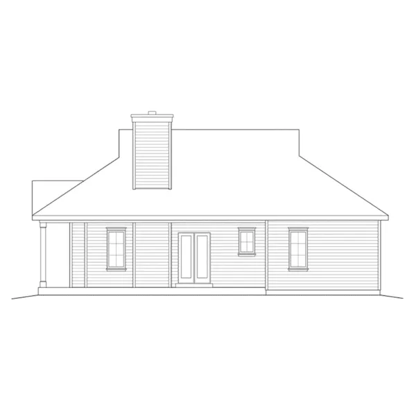 Cabin & Cottage House Plan Right Elevation - Harlow Creek Country Cottage 058D-0199 - Search House Plans and More