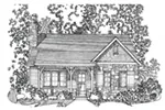 Rustic House Plan Front Image of House - Deer Lake Rustic Cottage Home 058D-0200 - Search House Plans and More