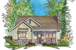 Mountain House Plan Front Image - Brookfalls Craftsman Home 058D-0201 - Search House Plans and More