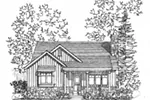 Mountain House Plan Front Image of House - Brookfalls Craftsman Home 058D-0201 - Search House Plans and More