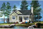 Vacation House Plan Front of House 058D-0201
