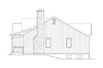 Mountain House Plan Right Elevation - Brookfalls Craftsman Home 058D-0201 - Search House Plans and More