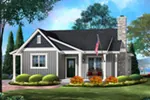 Shingle House Plan Front of House 058D-0204