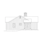 Ranch House Plan Left Elevation - Kemp Woods Country Home 058D-0204 - Search House Plans and More