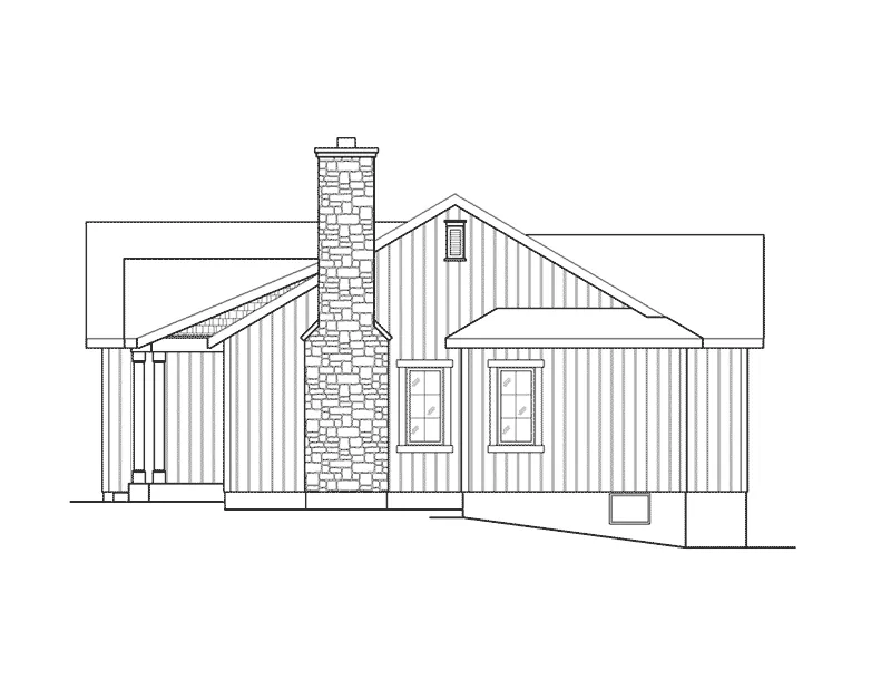 Country House Plan Right Elevation - Kemp Woods Country Home 058D-0204 - Search House Plans and More