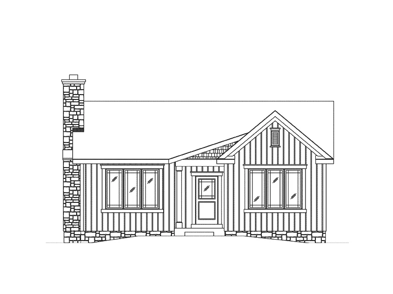 Vacation House Plan Front Elevation - Lakes Cove Country Cabin 058D-0205 - Shop House Plans and More