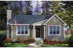 Ranch House Plan Front of Home - Lakes Cove Country Cabin 058D-0205 - Shop House Plans and More