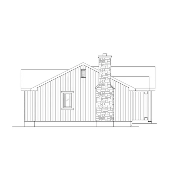 Country House Plan Left Elevation - Lakes Cove Country Cabin 058D-0205 - Shop House Plans and More