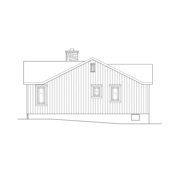 Country House Plan Right Elevation - Lakes Cove Country Cabin 058D-0205 - Shop House Plans and More