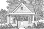 Shingle House Plan Front Image of House - Marie Flatts Craftsman Cabin 058D-0207 - Shop House Plans and More