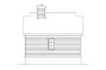 Shingle House Plan Rear Elevation - Marie Flatts Craftsman Cabin 058D-0207 - Shop House Plans and More