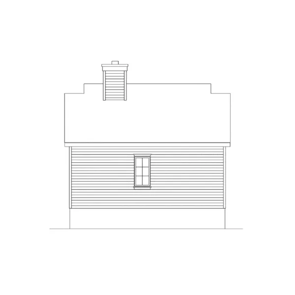 Cabin & Cottage House Plan Rear Elevation - Marie Flatts Craftsman Cabin 058D-0207 - Shop House Plans and More