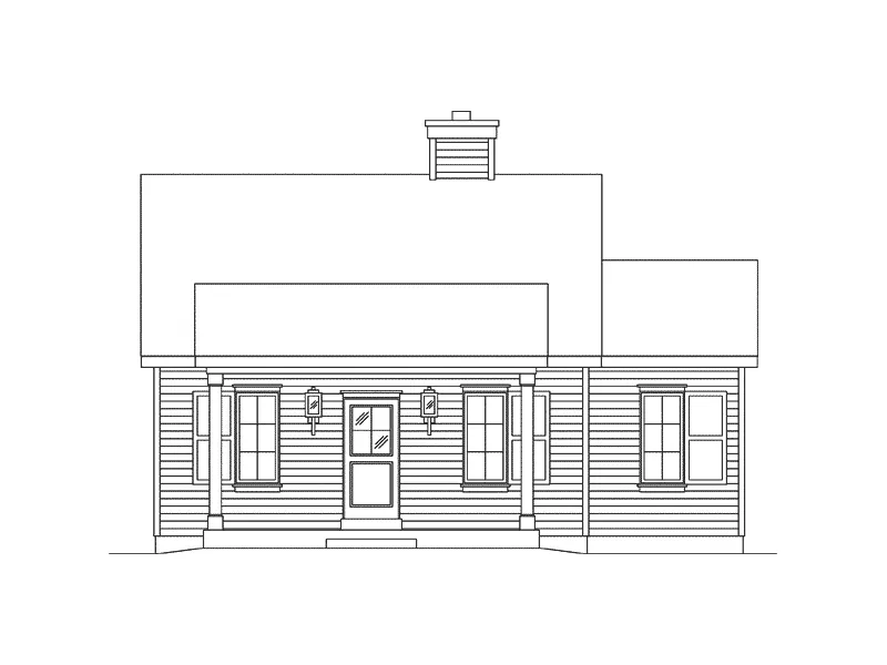 Cabin & Cottage House Plan Front Elevation - Neva Pass Country Cabin 058D-0208 - Shop House Plans and More