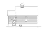 Cabin & Cottage House Plan Rear Elevation - Neva Pass Country Cabin 058D-0208 - Shop House Plans and More