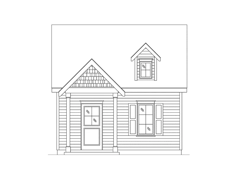 Country House Plan Front Elevation - Orsen Creek Country Cabin 058D-0209 - Shop House Plans and More
