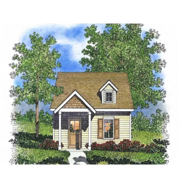 Neoclassical House Plan Front of Home - Orsen Creek Country Cabin 058D-0209 - Shop House Plans and More