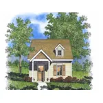 Cabin & Cottage House Plan Front of House 058D-0209