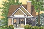Cabin & Cottage House Plan Front of House 058D-0210