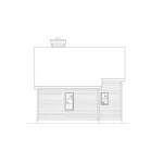 Shingle House Plan Rear Elevation - Peal Hollow Country Cabin 058D-0210 - Shop House Plans and More