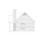 Shingle House Plan Right Elevation - Peal Hollow Country Cabin 058D-0210 - Shop House Plans and More