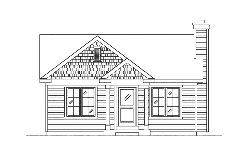 Ranch House Plan Front Elevation - 058D-0211 - Shop House Plans and More