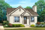 Ranch House Plan Front of House 058D-0211