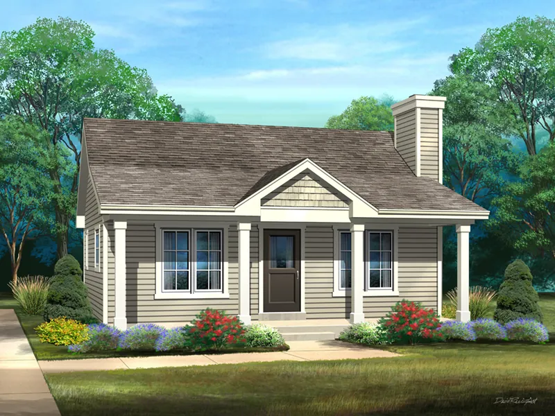 Craftsman House Plan Front of Home - 058D-0212 - Shop House Plans and More