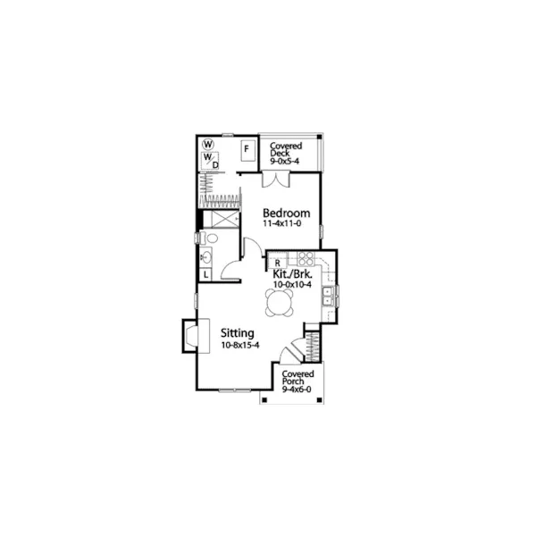 Country House Plan First Floor - Mill Hollow Craftsman Home 058D-0213 - Shop House Plans and More