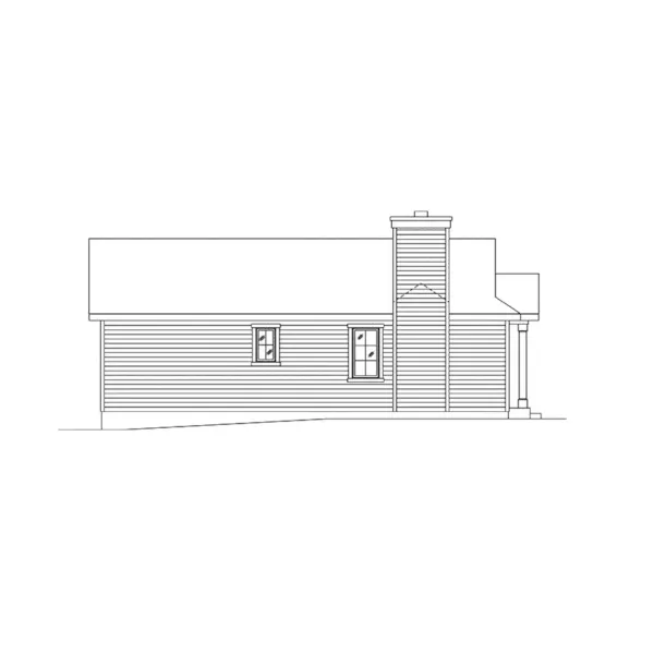 Country House Plan Left Elevation - Mill Hollow Craftsman Home 058D-0213 - Shop House Plans and More