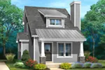 Arts & Crafts House Plan Front of Home - 058D-0214 - Shop House Plans and More